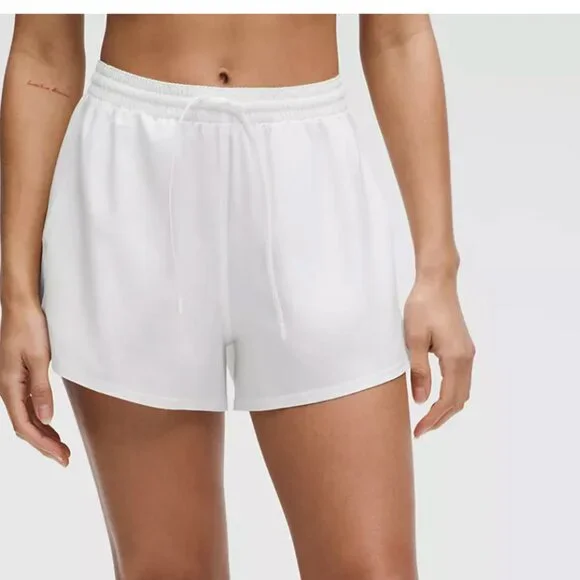 NWT LULULEMON Pace Rival High-Rise Short 3" WHITE 8 - Picture 2 of 12